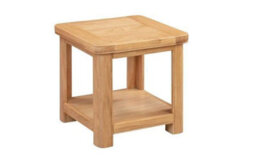Buttercup Farm Bologna Lamp Table With Shelf - D50 X W50 X H50 Cm - Oak