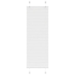 Berkfield Pleated Blind White 45X100 Cm Fabric Width 44.4 Cm Polyester - thumbnail 1