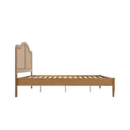 Wyld Haus Nenagh 4Ft6 Double Bed With Curved Rattan Headboard - thumbnail 5