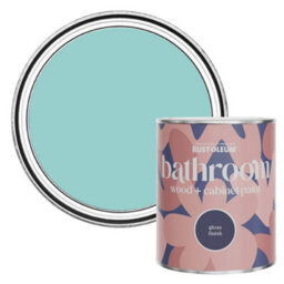 Rust-Oleum Teal Gloss Bathroom Wood & Cabinet Paint 750Ml