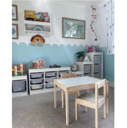 Abaseen Kids Table And Chair Set White/pine Children Activity Wooden - thumbnail 6