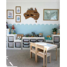 Abaseen Kids Table And Chair Set White/pine Children Activity Wooden - thumbnail 7