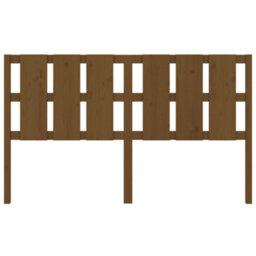 Berkfield Bed Headboard Honey Brown 165.5X4X100 Cm Solid Wood Pine - thumbnail 4