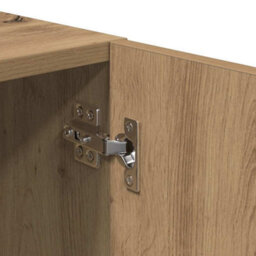 Berkfield Durable Tv Cabinet Artisan Oak 180X31.5X40 Cm Engineered Wood - thumbnail 8