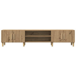 Berkfield Durable Tv Cabinet Artisan Oak 180X31.5X40 Cm Engineered Wood - thumbnail 4