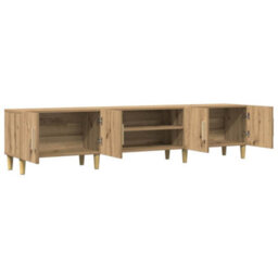 Berkfield Durable Tv Cabinet Artisan Oak 180X31.5X40 Cm Engineered Wood - thumbnail 5