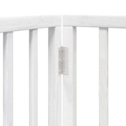 Walplus White Dog Gate Foldable 3 Panels 150 Cm Poplar Wood - thumbnail 8