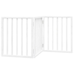 Walplus White Dog Gate Foldable 3 Panels 150 Cm Poplar Wood - thumbnail 6