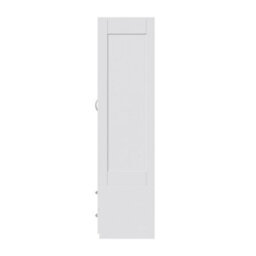Living And Home White Modern 2-Door Wardrobe With 2 Drawers - thumbnail 3
