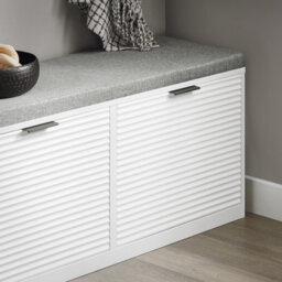 Sobuy Fsr147-W, Hallway Shoe Bench Shoe Rack Shoe Cabinet With Seat Cushion,white,w105Xd35Xh48 - thumbnail 5