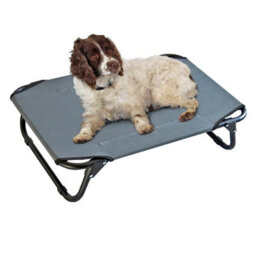 Actiaspet Elevated Dog Bed Pet Cat Raised Folding Camping Cot Indoor Outdoor Waterproof Medium Grey - thumbnail 3