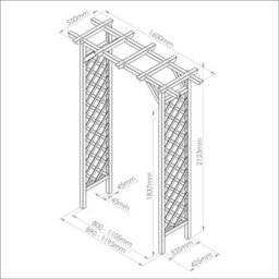 Adjustable Garden Arch Sunset Arch By Zest Outdoor Living - thumbnail 4