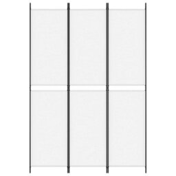Berkfield 3-Panel Room Divider White 150X220 Cm Fabric - thumbnail 3