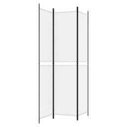 Berkfield 3-Panel Room Divider White 150X220 Cm Fabric - thumbnail 5