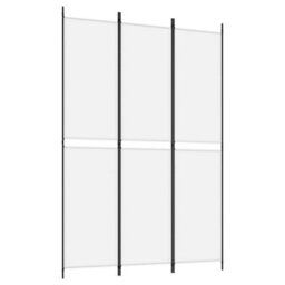 Berkfield 3-Panel Room Divider White 150X220 Cm Fabric - thumbnail 2