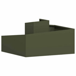 Berkfield Garden Planter Olive Green 80 X 80 X 50 Cm Cold-Rolled Steel - thumbnail 7