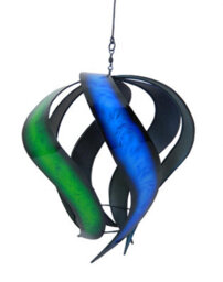Metal Wind Spinner Garden Ornament - Rainbow - thumbnail 3