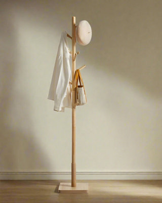 Modcraft Free Standing Solid Coat Rack With 8 Hooks For Hallway - image 1