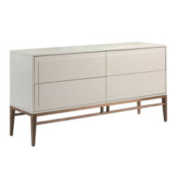 Angel Cerda Stylish Beige And Walnut Wood Sideboard For Modern Homes
