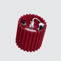 Sollux Lighting Aura Aluminum Burgundy 1 Lights Minimalist Ceiling Light - thumbnail 6
