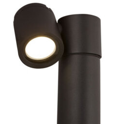 Luminosa Lighting Luminosa Wall Street Outdoor Floor Bollard Lighting Black, 1 Light Ip54, Gu10 - thumbnail 3