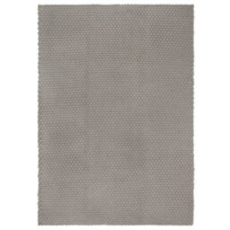 Berkfield Rug Rectangular Grey 160X230 Cm Cotton