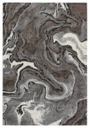 Eleanor Modern Embossed Contemporary Living Room Area Rug - Marble Design,grey,160 X 230 Cm - thumbnail 2