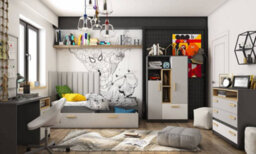 Arte Pok  Highboard Cabinet (H)1630mm (W)1000mm (D)400mm- Children's Bedroom Storage Furniture - thumbnail 3