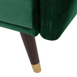 Beliani Sofa Bed 3 Seater Vimmerby Velvet Emerald Green - thumbnail 7