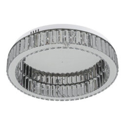 Darphe 50X50Cm Modern Round Chrome-Plated Crystal Ceiling Light - thumbnail 2