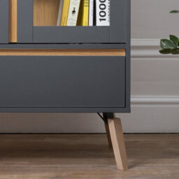 Nöa & Nani Noa & Nani Display Cabinet Dresser In Grey And Natural Pine Otto - thumbnail 6