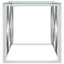 Walplus Coffee Table 110X45X45 Cm Stainless Steel And Glass - thumbnail 4
