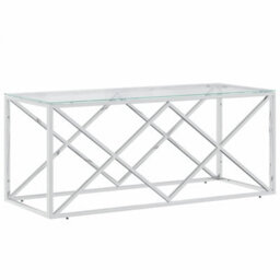 Walplus Coffee Table 110X45X45 Cm Stainless Steel And Glass - thumbnail 2