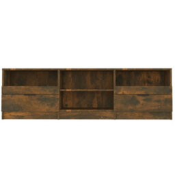Vidaxl Tv Cabinet Smoked Oak 150X33.5X45 Cm Engineered Wood - thumbnail 4