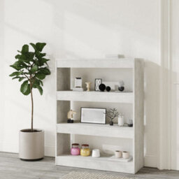 Berkfield Book Cabinet/room Divider Concrete Grey 80X30X103 Cm Engineered Wood - thumbnail 6