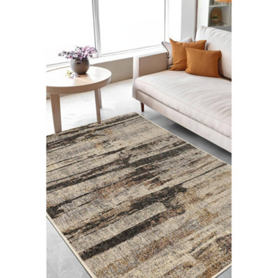 Melrose Aspen Abstract Shaded Dark Colours Design Large Indoor Area Rug 160/235Cm - image 1