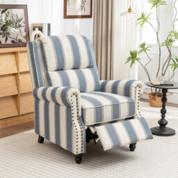 Recliner Armchair Fireside Chair Lounge Reading Chair 270Lbs Capacity - thumbnail 3
