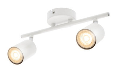 CGC Lighting Cgc Jack White Double Head Gu10 Twin Ceiling Spot Bar Light - image 1