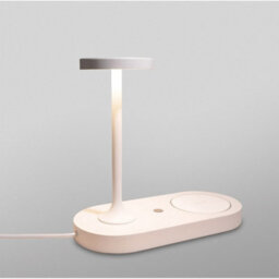 Luminosa Lighting Luminosa Ceres Table Lamp With Mobile Phone Induction Charger & Usb Charger, 6W Led, 3000K, 450Lm, White, 3Yrs Warranty - thumbnail 2