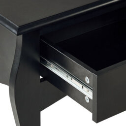 Beliani Black Vintage Console Table With Two Drawers, 100 X 35 Cm - Manufactured Wood Hallway Table - thumbnail 7