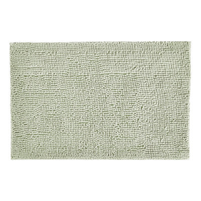 Allure Bath Fashions Chenille Bobble Bath Mat Non Slip 50 X 80Cm - Sage Green - image 1