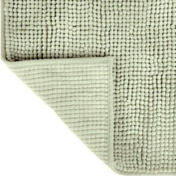 Allure Bath Fashions Chenille Bobble Bath Mat Non Slip 50 X 80Cm - Sage Green - thumbnail 4