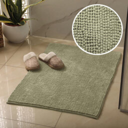 Allure Bath Fashions Chenille Bobble Bath Mat Non Slip 50 X 80Cm - Sage Green - thumbnail 2