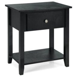 Bedroom Nightstand Accent Table Narrow Side End Table - thumbnail 1