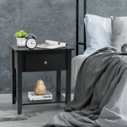 Bedroom Nightstand Accent Table Narrow Side End Table - thumbnail 3