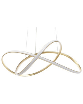 Wyld And Coco Knot-Shaped Gold Aluminium Pendant Lamp With Integrated Led, 75Cm Diameter, 120Cm Drop - image 1