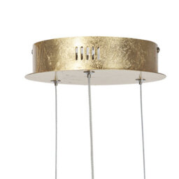 Wyld And Coco Knot-Shaped Gold Aluminium Pendant Lamp With Integrated Led, 75Cm Diameter, 120Cm Drop - thumbnail 6