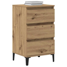 Berkfield Modern Bedside Cabinet Artisan Oak 40X35X70 Cm Engineered Wood - thumbnail 3