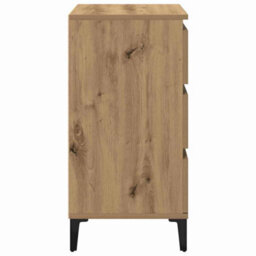 Berkfield Modern Bedside Cabinet Artisan Oak 40X35X70 Cm Engineered Wood - thumbnail 7