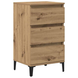 Berkfield Modern Bedside Cabinet Artisan Oak 40X35X70 Cm Engineered Wood - thumbnail 1